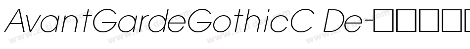 AvantGardeGothicC De字体转换